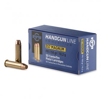 PPU .357 Magnum 158gr FPJ (50 stuks)