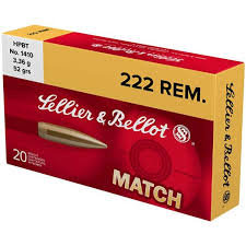 S&amp;B .222 Rem HPBT 52gr Match (20)