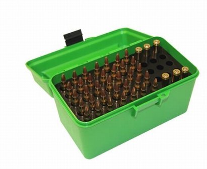 MTM Deluxe Ammo Box 50 rounds small caliber