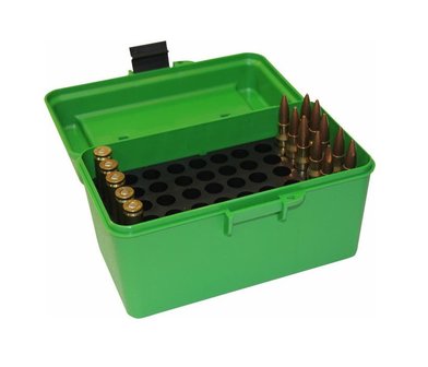 MTM Deluxe Ammo Box 50 rounds medium caliber