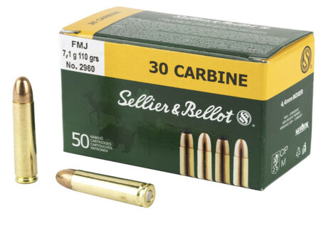 Sellier &amp; Bellot .30-M1 FMJ 110gr Patronen (50)