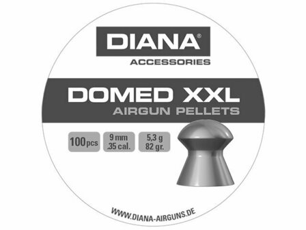 Diana AA Domed XXL 9mm airgunpellets