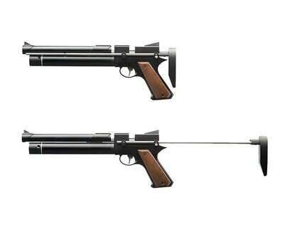GSG Airmax / Snowpeak PP750 PCP-pistool 4,5mm