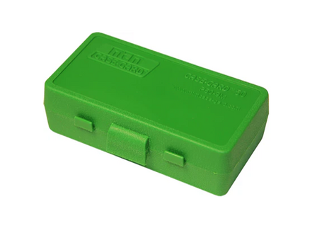 MTM Plastic Ammo Box 50 rounds 9mm/.380