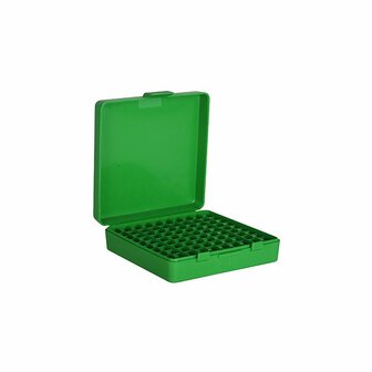 MTM Plastic Ammo Box 100 rounds 9mm/.380