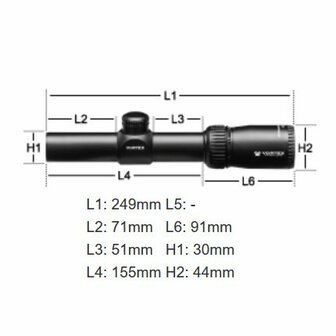Vortex Crossfire II 1-4x24mm (MOA)