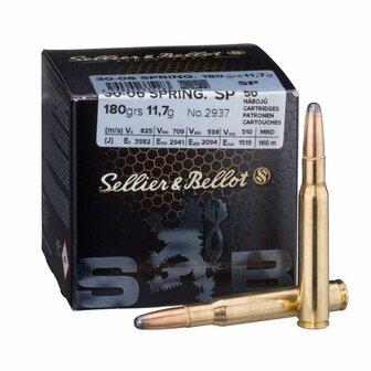 Sellier &amp; Bellot SP 180grn .30-06 (50 stuks)
