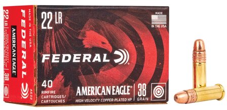 Federal American Eagle .22LR HV HP 38gr (40)