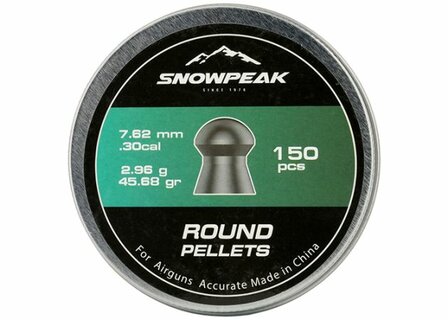 Snowpeak Roundnose Airpellets 45,68gr / 7,62mm (150)