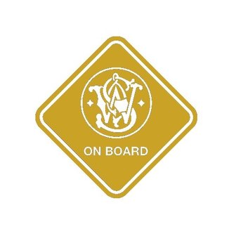 Sticker &quot;S&amp;W on Board&quot;