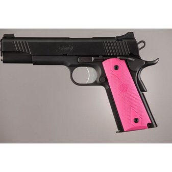 Hogue Checkered Rubber Grip Colt 1911