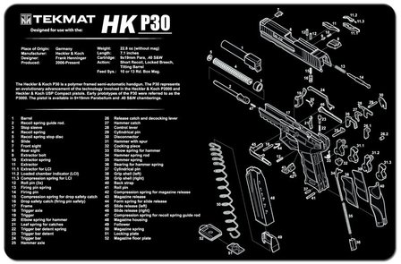 Gun Cleaning &amp; Repair Pad H&amp;K P30