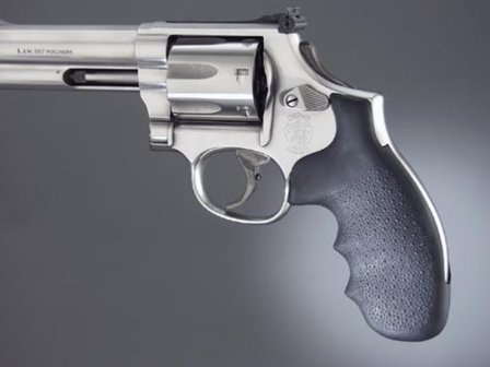 Hogue Rubber Fullsize Grip S&amp;W K/L Frame Revolver