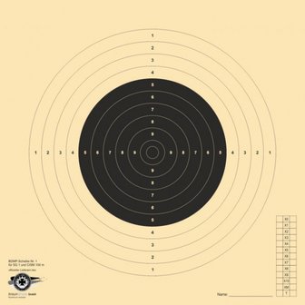 Shooting Target ISSF 100 mtrs Rifle Carabine