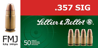 Sellier&amp;Bellot .357Sig FMJ 140grn (50 stuks)