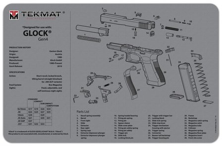Gun Cleaning &amp; Repair Pad Glock Gen4