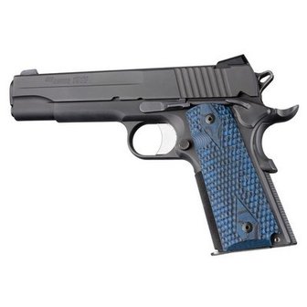 Hogue G10 Mascus Blue Lava Grip Colt 1911