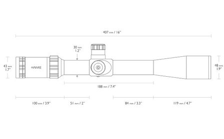 Hawke Sidewinder 8.5-25&times;42mm MD IR (30mm)