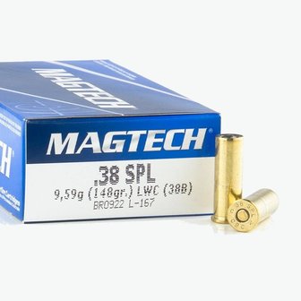 Magtech .38 Special LWC Wadcutter 148grn (50 stuks)