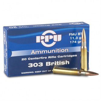 PPU .303 British FMJ BT 174gr (20 stuks)