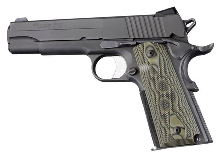 Hogue Grip G10 Checkered Groen Colt 1911