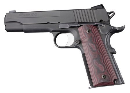 Hogue G10 Mascus Rode Lava Grip Colt 1911