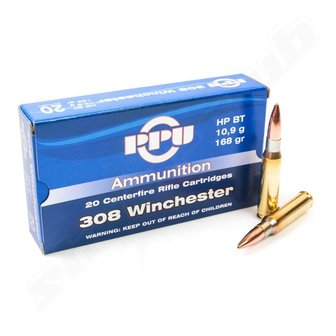 PPU .308Win HPBT 168gr (20 stuks)