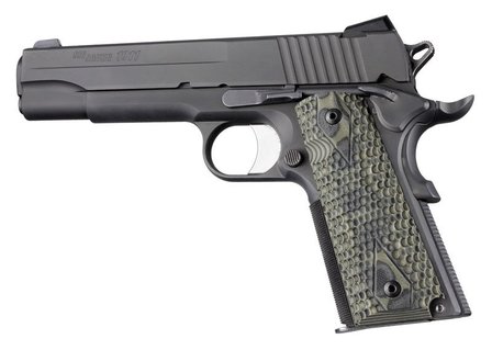 Hogue Grip G10 Piranha Groen Colt 1911