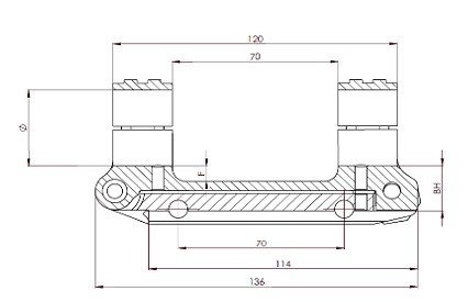 Era-Tac Picatinny Blokmontage met instelbare verkanting in MOA of Mrad