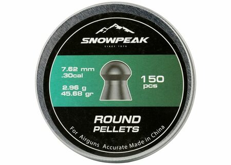 Snowpeak Domed Luchtdrukkogels 45,68gr / 7,62mm (150)