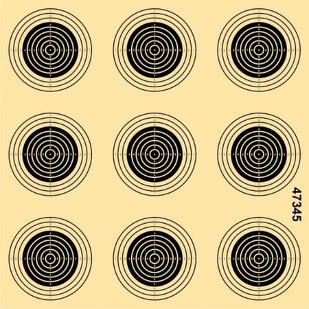 Airgun Training Target 9 Bullseye 