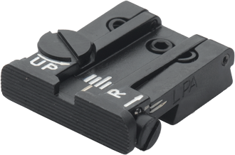 LPA Adjustable Rear Sight Ruger MkII .22LR