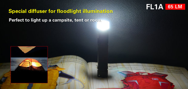 Klarus FL1A LED/UV Multi-Color Flashlight