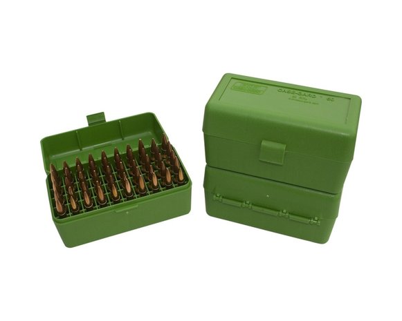 MTM Plastic Ammo Box 50 rounds small caliber