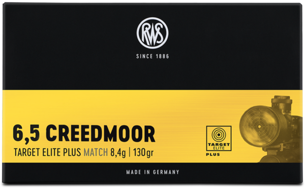 RWS Target Elite Plus 6,5mm Creedmoor Patronen (20)