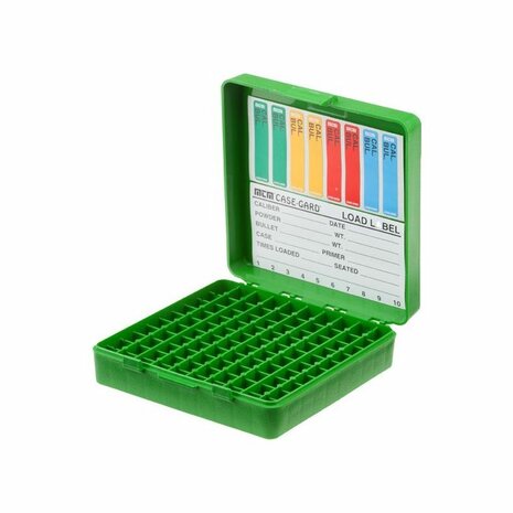 MTM Plastic Ammo Box 100 rounds 9mm/.380