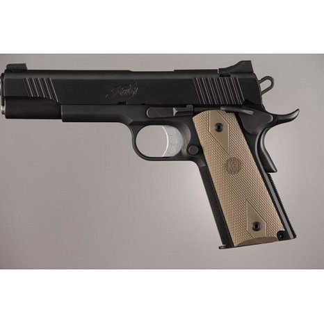 Hogue Checkered Rubber Grip Colt 1911