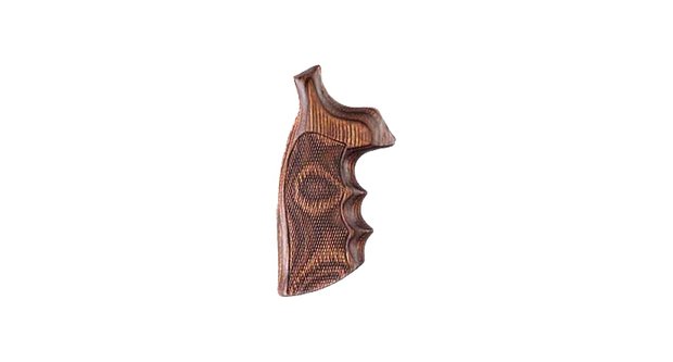 Hogue Laminated Rosewood Conversiongrip Round to Square S&W K/L Frame Revolver