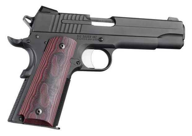 Hogue G10 Mascus Rode Lava Grip Colt 1911