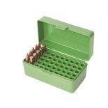 MTM Case-Gard 50 Rifle Ammo Boxes .22 Hornet & .30 Carbine Green