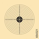 Airgun 12-Rings Target 11x11cm