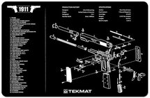 Onderleg Mat 1911 Zwart