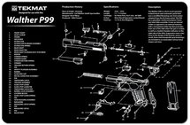 Gun Cleaning & Repair Pad Walther P99