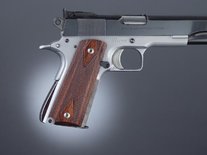 Hogue 1911 Checkered Rosewood Laminated Grips