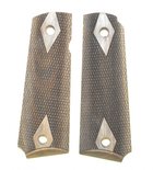 Checkered Houten Grips 1911