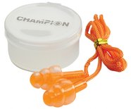 Champion Gel Ear Plugs with cord