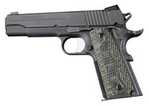 Hogue Grip G10 Piranha Mascus Green Colt 1911