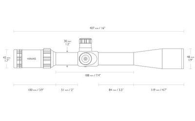 Hawke Sidewinder 8.5-25×42mm MD IR (30mm)